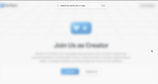 Search interface guide showing categories and filters